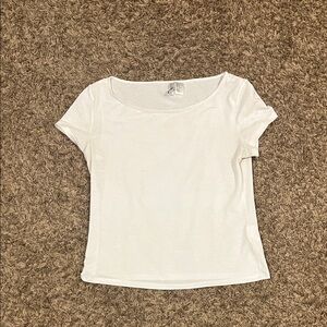 Divided White Short Sleeve Tee